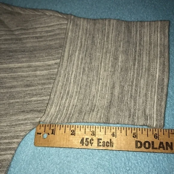 DEREK LAM 10 CROSBY gray short sleeve crop zipper sides heavyweight NEW size M - Picture 8 of 9